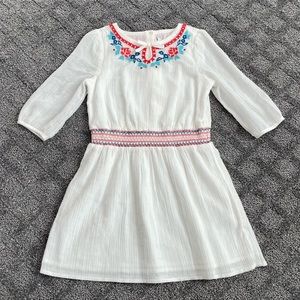 EUC Janie and Jack Embroidered White Dress